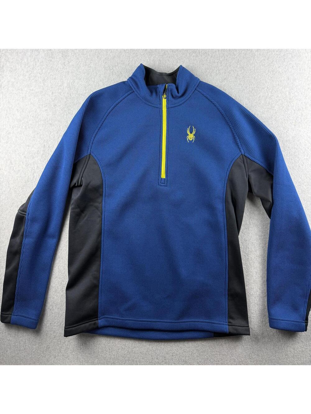 1/4 zip textured blue jacket size L